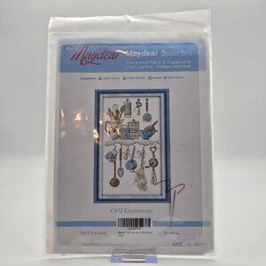 Maydear Kitchenware Cross Stitch Kit Pre-Printed Fabric